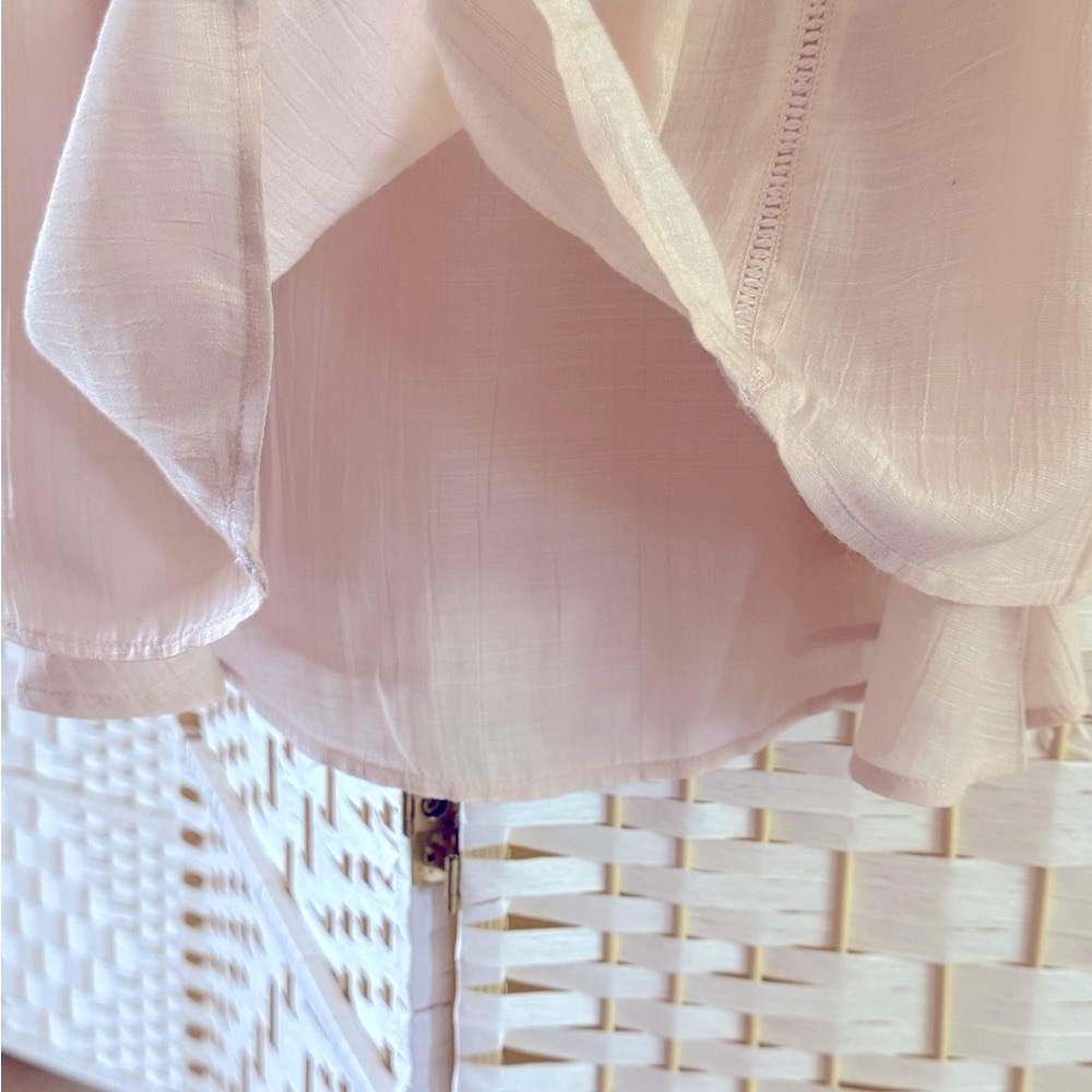 Style & Co. Dusty Pink Sleeveless Lace Top Linen Size S - Picture 5 of 8